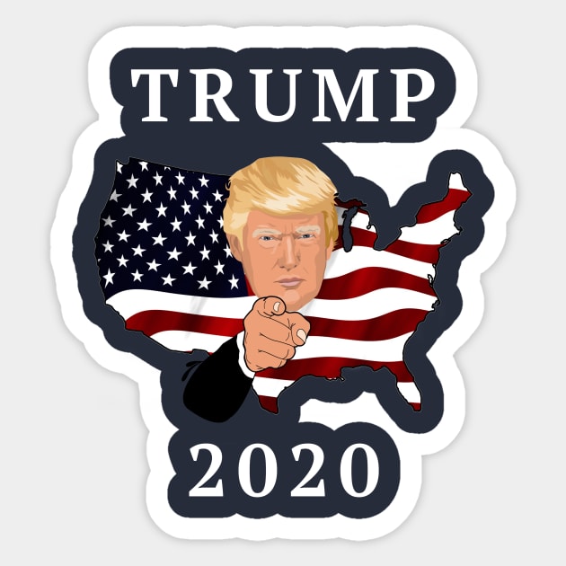 Donald Trump 2020 Campaign Sticker by victoriashel